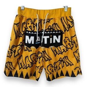 Headgear Classics Martin 1992 Basketball Shorts Size XS Graffiti Streetwear AOP
